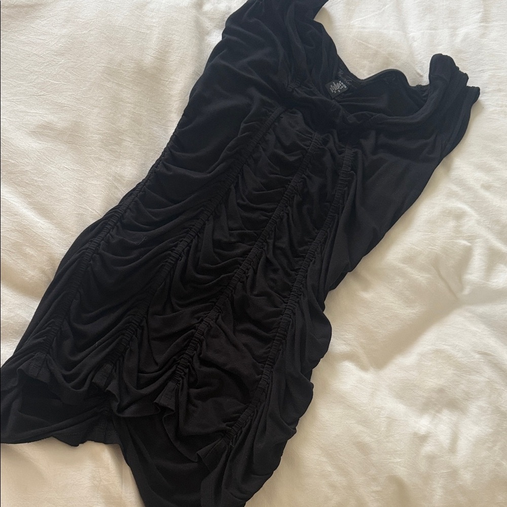 Elegant Black Ruched top